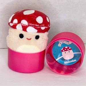 MALCOLM 🍄 Red Mushroom Micromallow Original Squishmallow By Kellytoy NWT